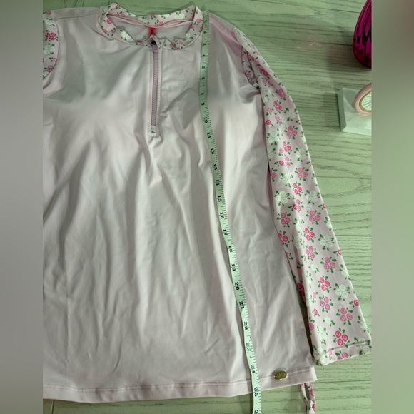Betsey Johnson Long Sleeve Half Zip Rash Guard Size L NWT - Picture 5 of 9